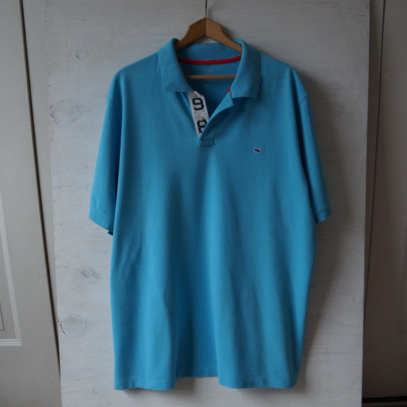 Vineyard Vines Polo Shirt Blue Sailing Flag XL 2XL - Picture 4 of 8